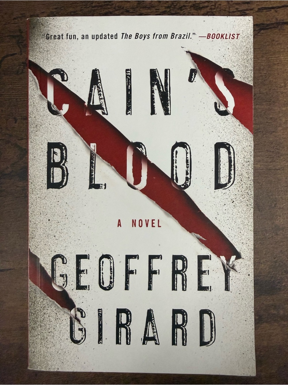 💚4 for $20 Cain's Blood by Geoffrey Girard - Paperback Novel